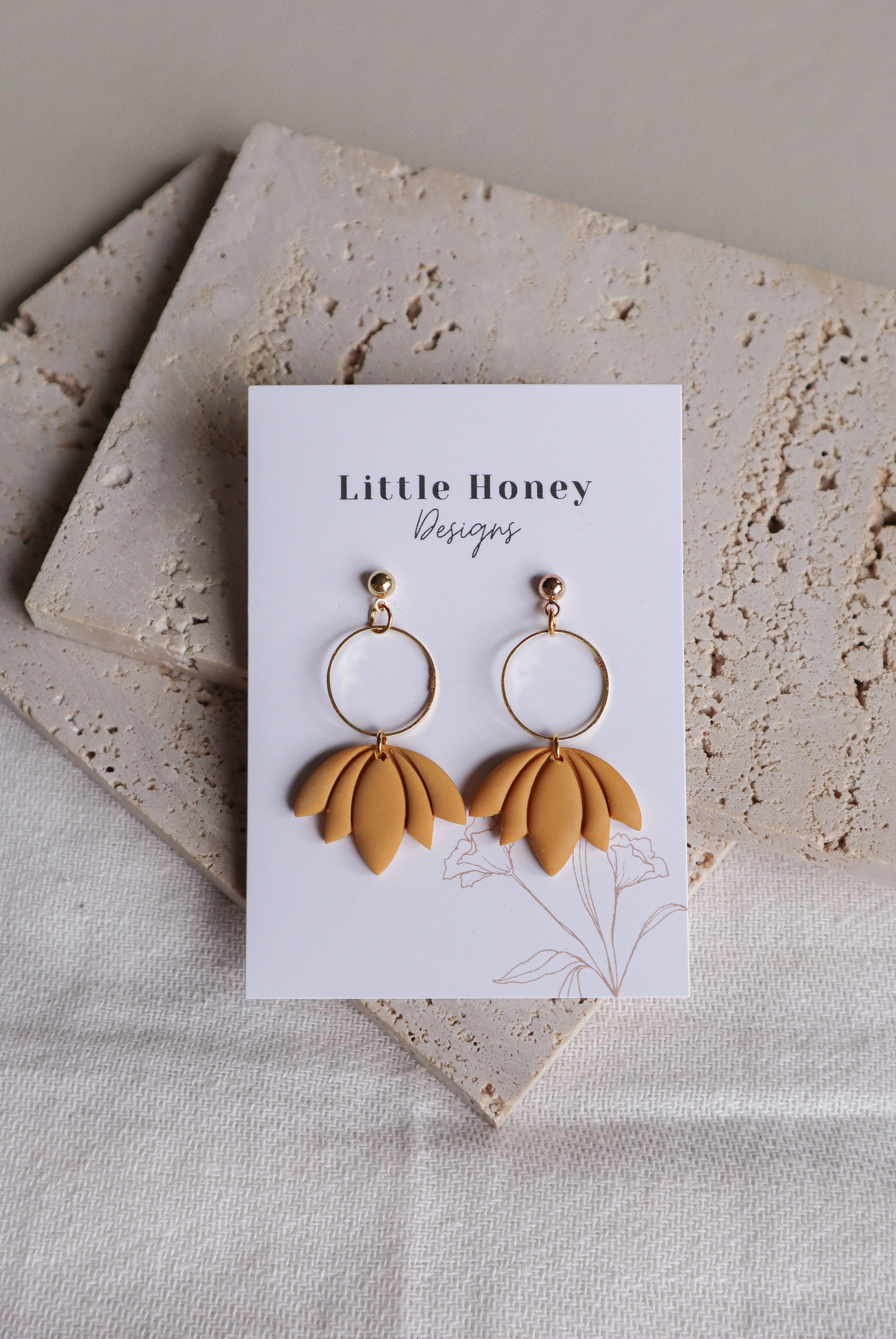 Little Honey Designs - Wholesale Dangle Earrings - The Acacia Handmade Polymer Clay Dangle Earrings2