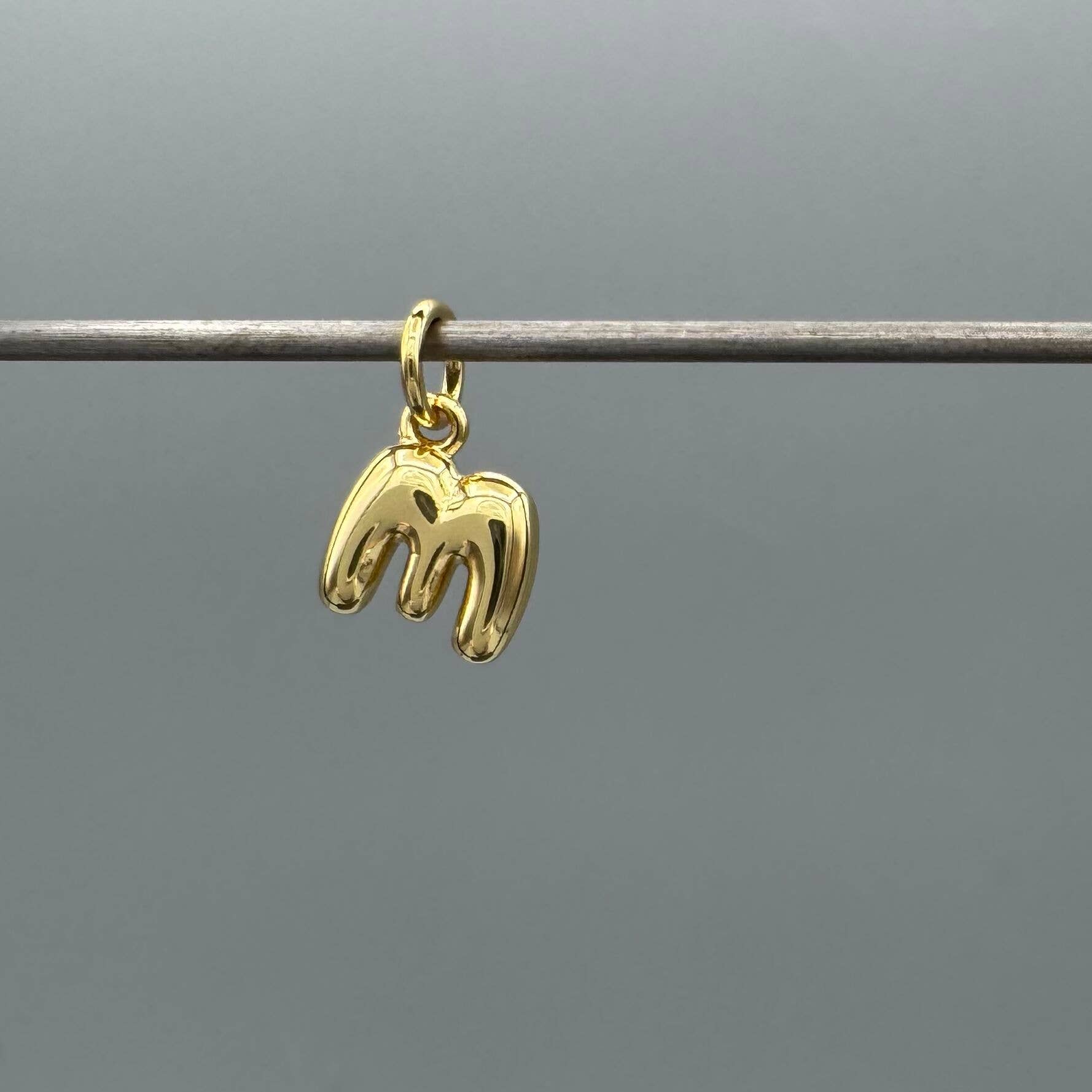 Something Silver - Wholesale Individual Charm/Pendant - Perfect Balloon Bubble Letter Initial Charm9