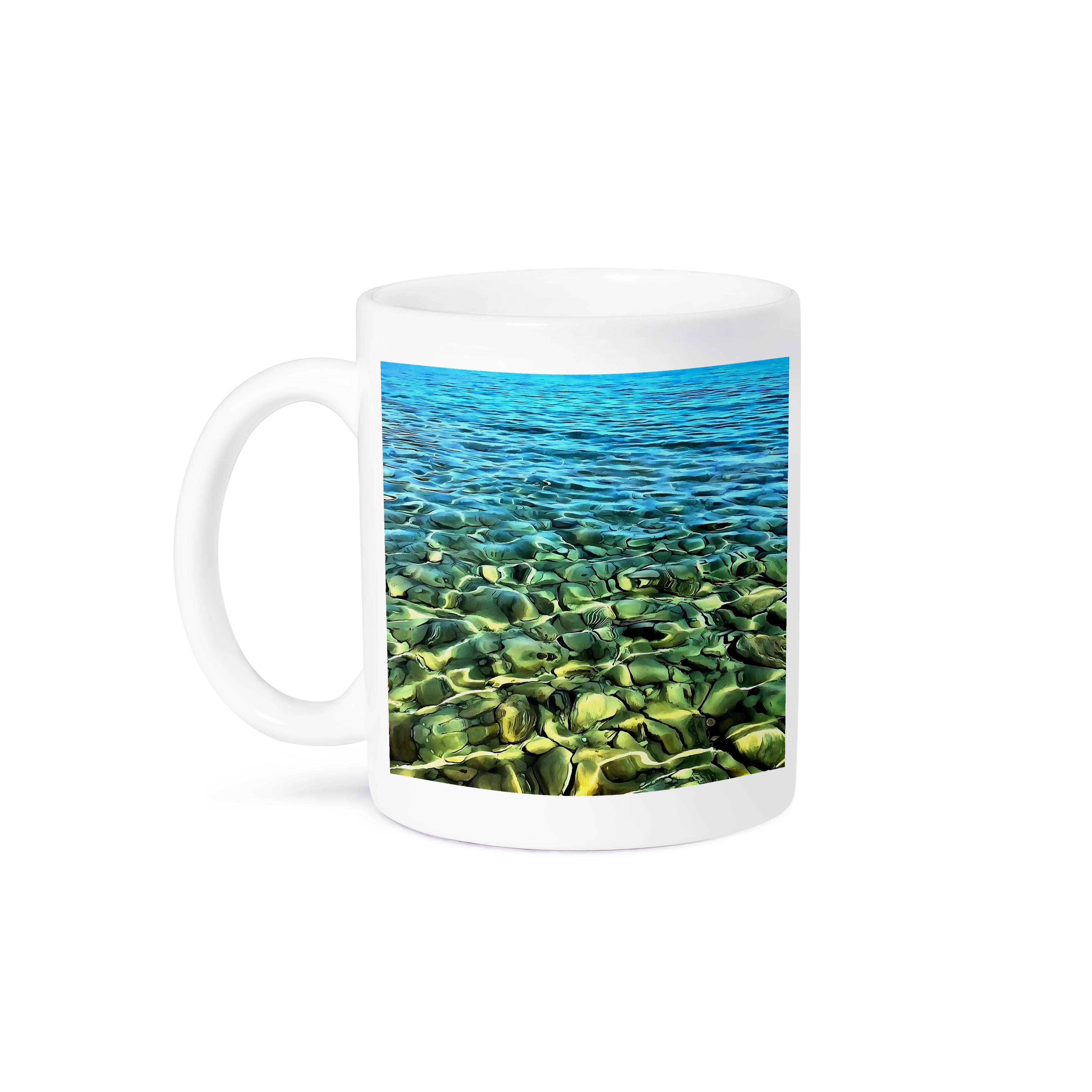 3dRose - Wholesale Coffee Mug - 3dRose, Turkish Aegean Seashore Artistic Abstract, Mug8