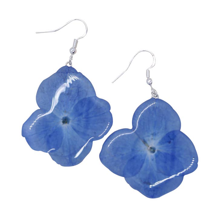 Blue Hydrangea Earrings for wholesale by Nordic Flowers