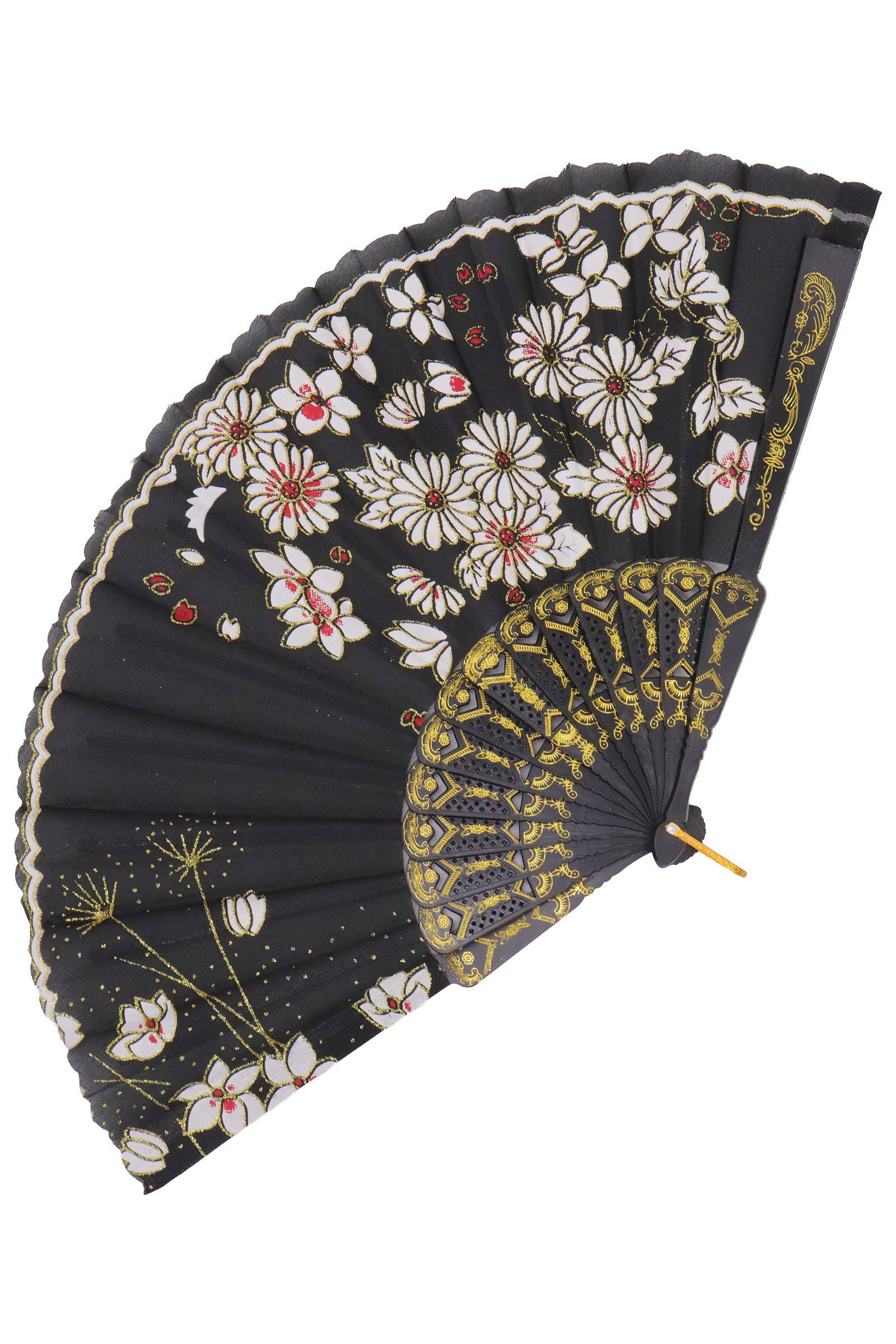 ASSORTED Butterfly Floral Gauzy Hand-held Folding Fan for wholesale on Faire5