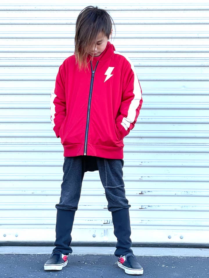 Wee Monster - Vente Bombers – enfant - Veste bomber rouge Thunderbolt2