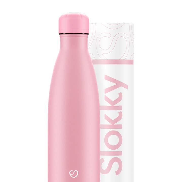 Pastellrosa Thermosflasche mit Deckel – 500 ml für den Großhandel von Slokky