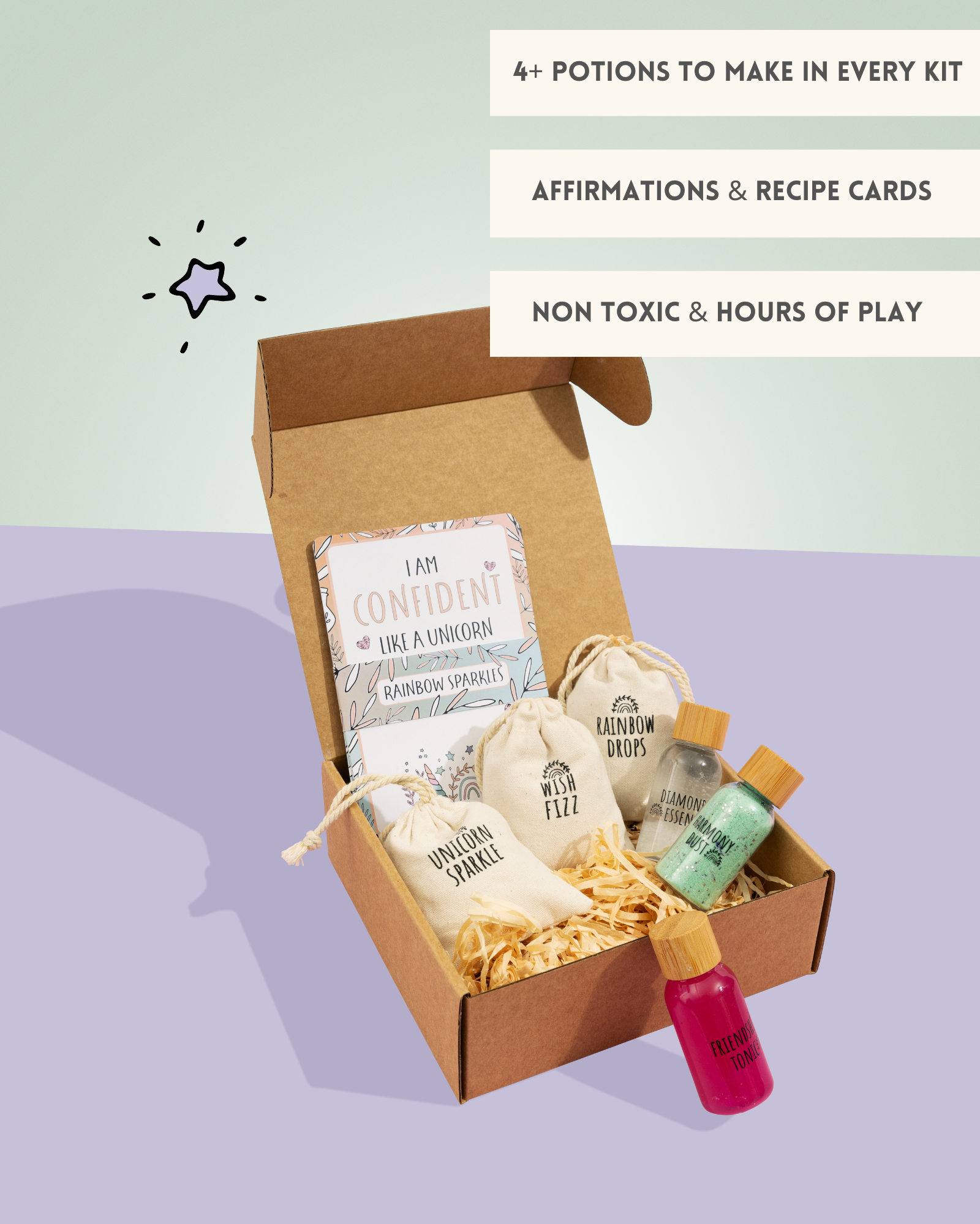 The Little Potion Co - Wholesale DIY Craft Kit - Kids - Rainbow Sparkles - Mindful Potion Kit1