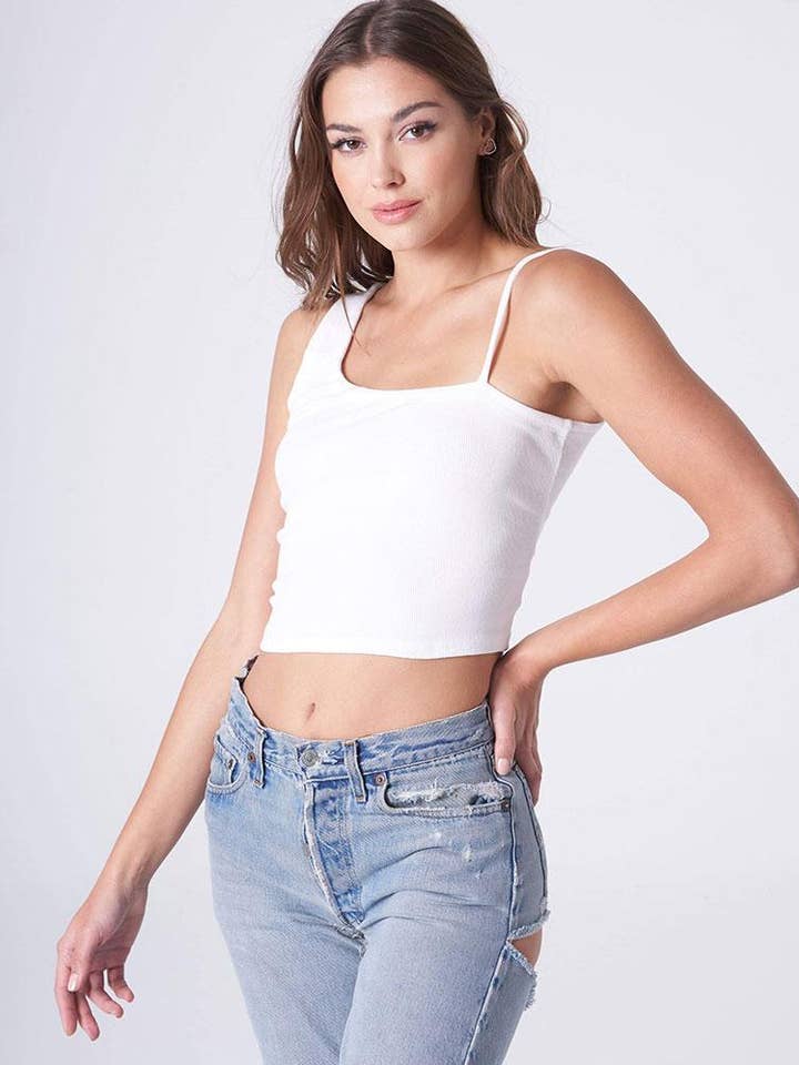 Asymmetrical Crop Tank for wholesale by AMVi