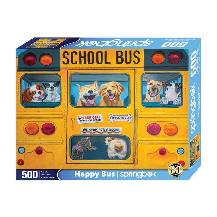 Springbok Puzzle - Wholesale Puzzle - Adult - Happy Bus 500 Piece Jigsaw Puzzle