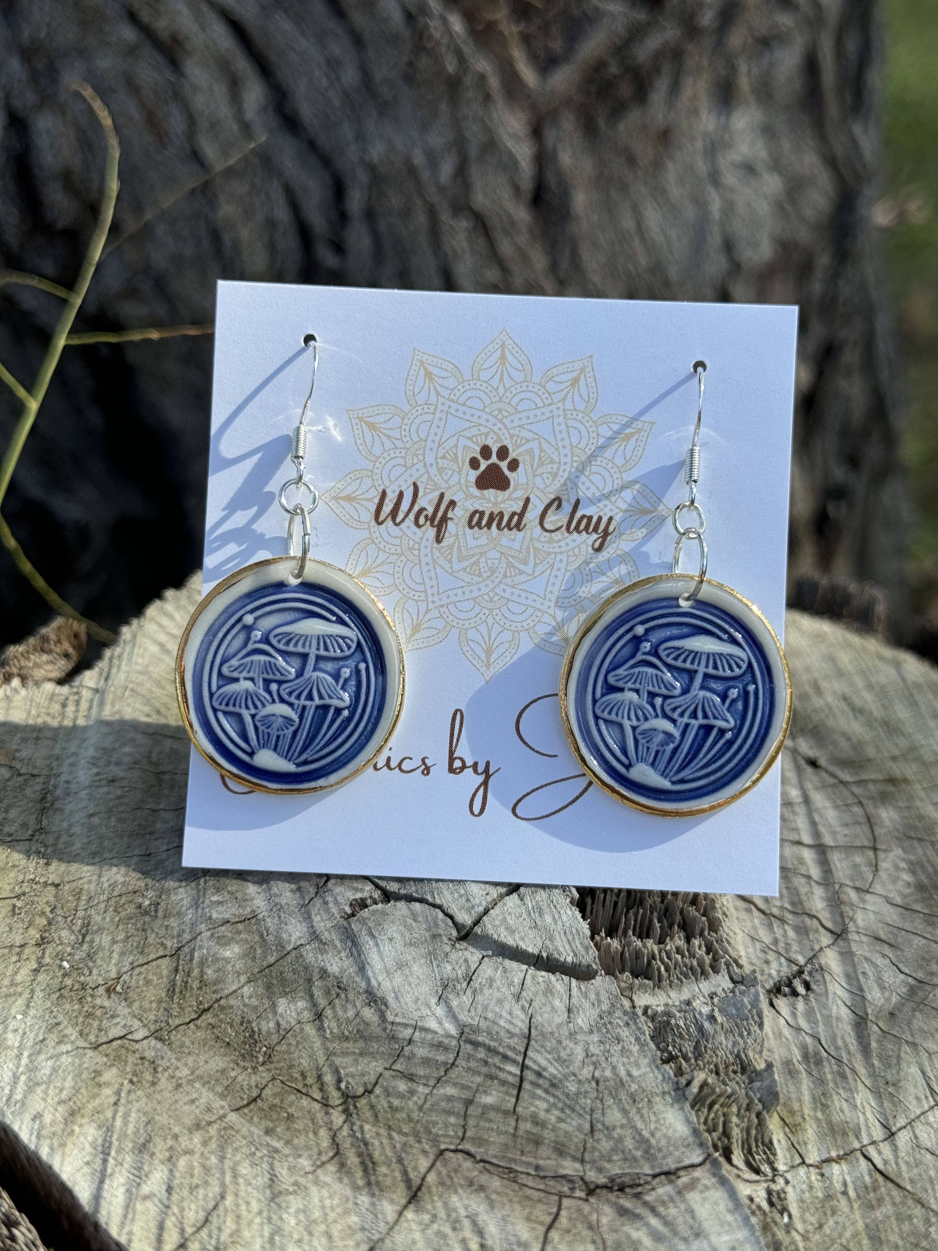 Wolf and Clay Pty Ltd - Wholesale Dangle Earrings - Mushroom Earrings1