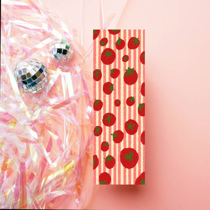 Marque-page Tomates & Rayures pour la vente par Sincerely Silly Goods