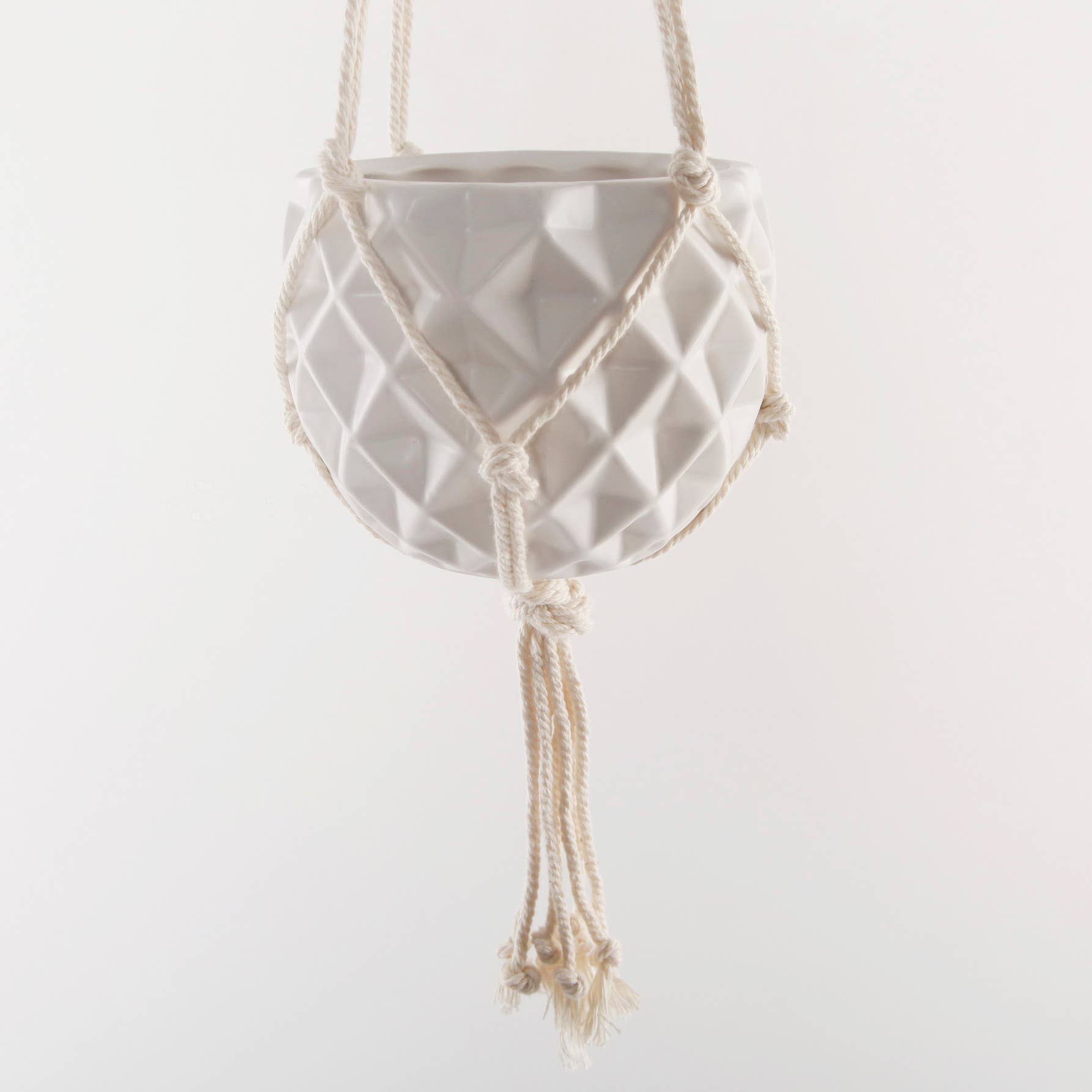 Flora Bunda Inc - Wholesale Hanging Planter - Hanging Ceramic Planter with Rope5