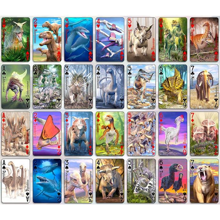 Artgame Ltd. - Wholesale Playing Cards - 3D Playing Cards - Dinosaurs (12)