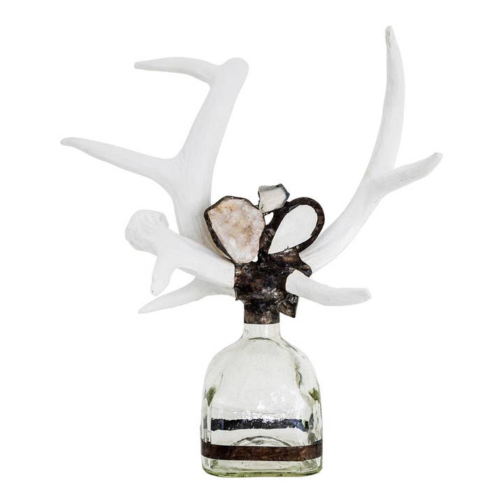 Criss Cross Antler Bottle for wholesale by Jamie Dietrich Designs