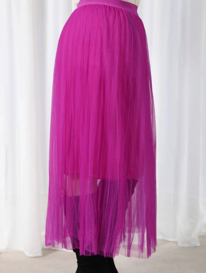 Kurt Muller – wholesale Skirt – Women’s – Tulle Mesh Maxi Skirt1