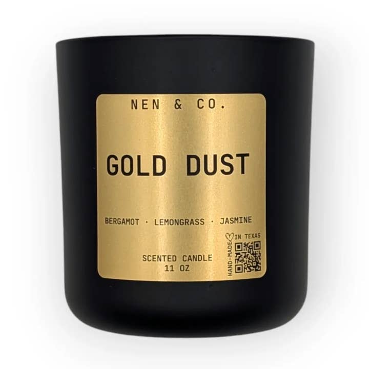 Vela de Lujo con Aroma a Polvo de Oro de 2 Mechas 11 OZ. para venta al por mayor de NEN & CO. Home Fragrance