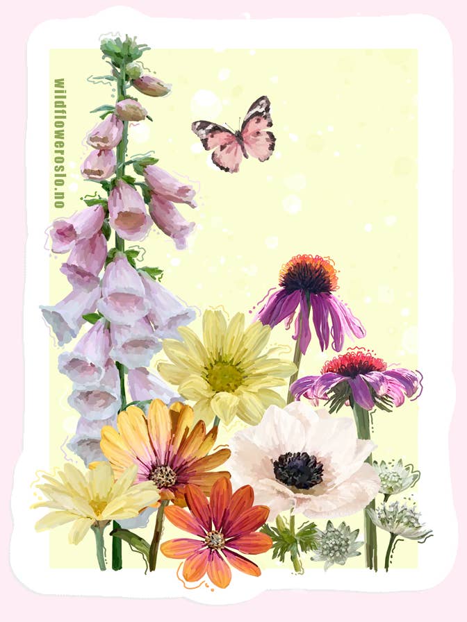 Sticker #0023 for wholesale by Wildflower Oslo