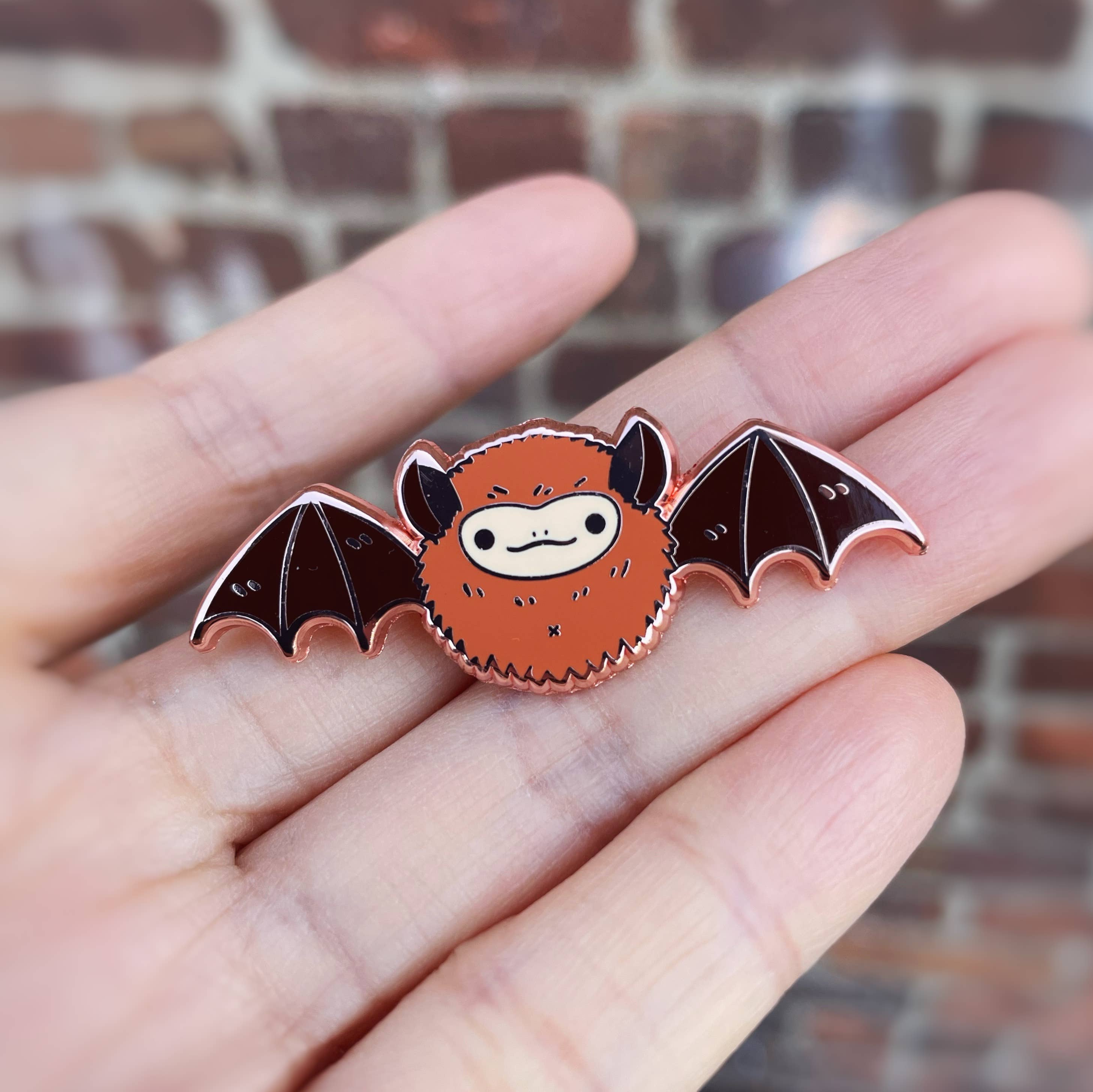 Noristudio - Wholesale Lapel Pin/Button - Eastern Red Bat Enamel Pin5