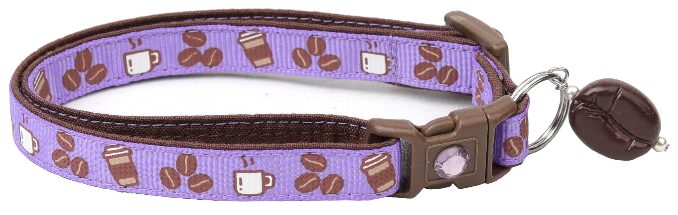 From Pugs to Persians Pet Accessories, LLC - Wholesale Pet Collar - Cat - Coffee Beans Breakaway Cat Collar39