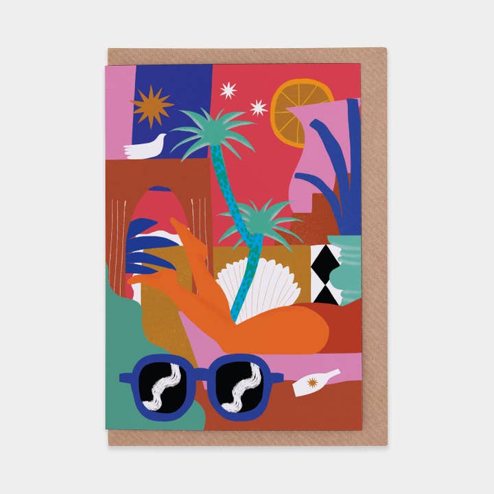 Strandhälsningskort för wholesale av Evermade