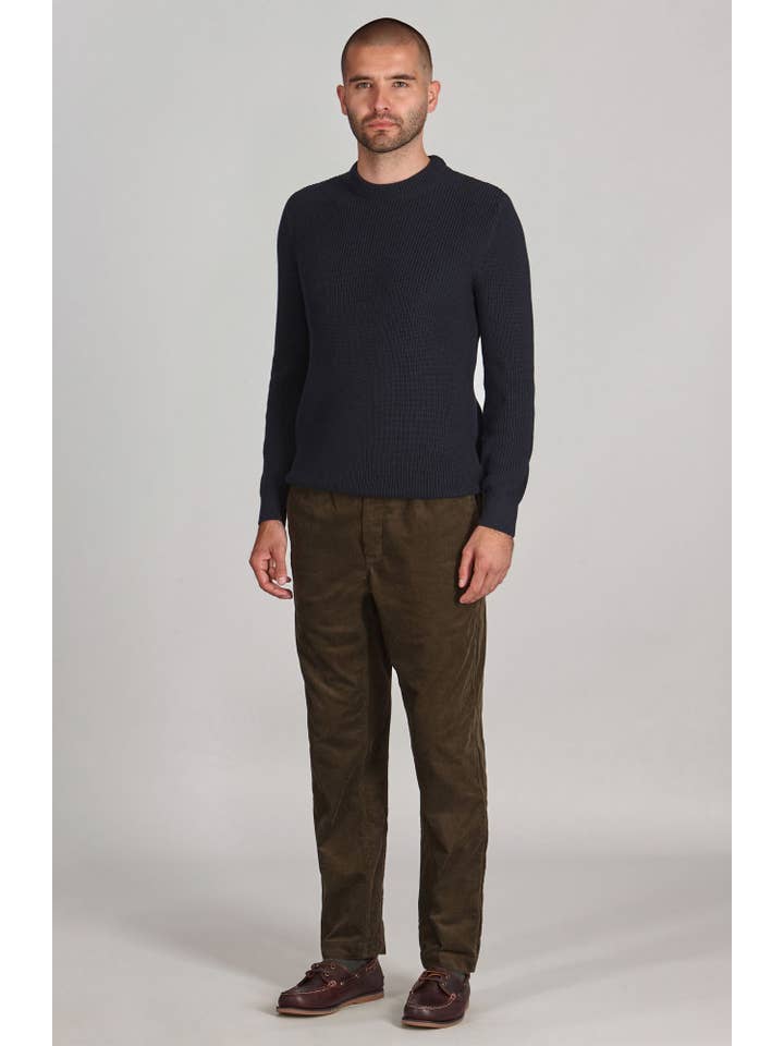 Paul James Knitwear - Wholesale Knit Sweater - Men's - Mens Midweight Cotton Fisherman Rib Jumper