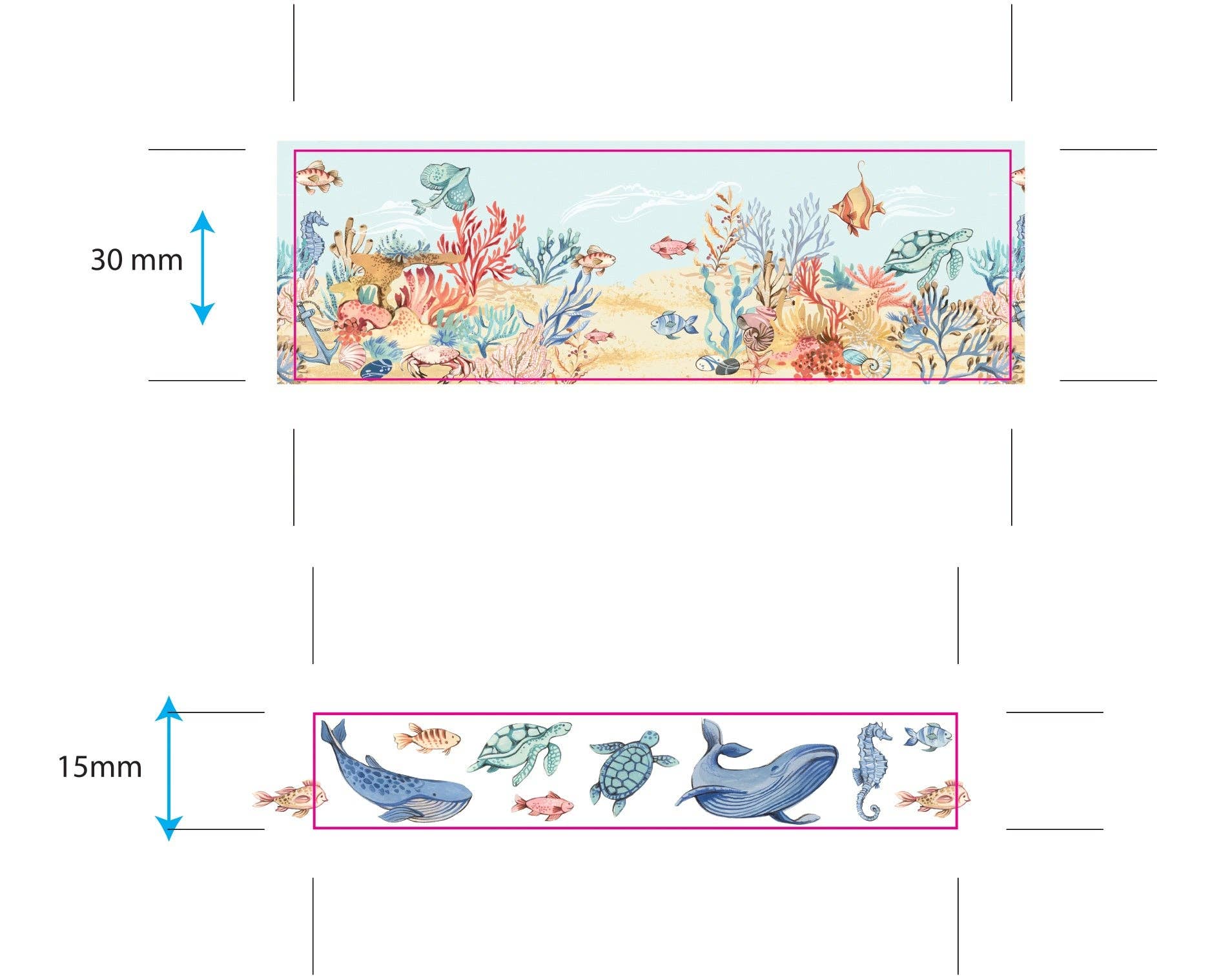 Ecstasy Crafts Distributing - Wholesale Washi Tape - Craft Consortium Ocean Tale - Washi Tape1