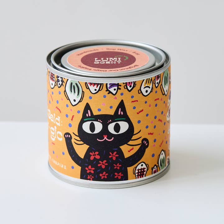Bodi Candle – wholesale Burkljus – Mjau-gisk Charm | Mjau Mjau Planet | Gul