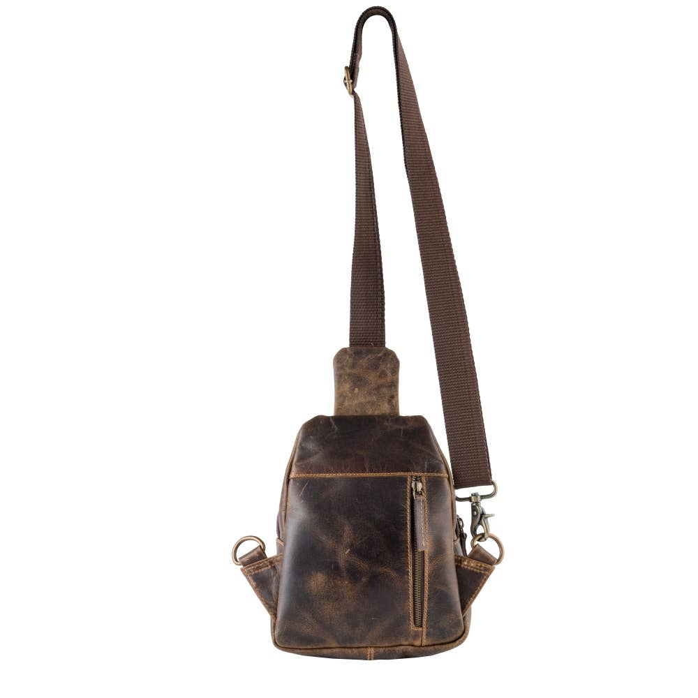 Sixtease Bags USA - Wholesale Crossbody Bag - Women's - Genuine Leather  Unisex Chest Bag - Rustic Brown3