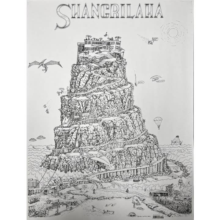 AdventureKEEN - Wholesale Map - Shangrilaha: River Map by William Nealy