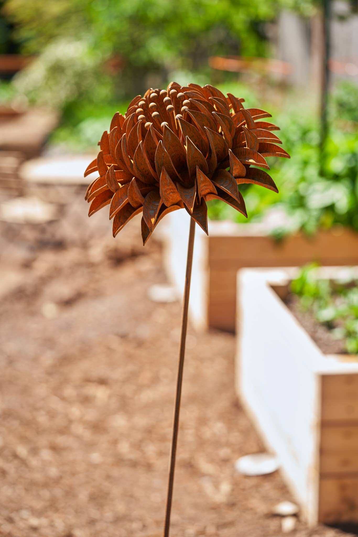 Elegant Garden Design - Vente Piquets de jardin/pelouse - Ophelia - Pièce décorative en métal rouillé pour jardin ou mur1
