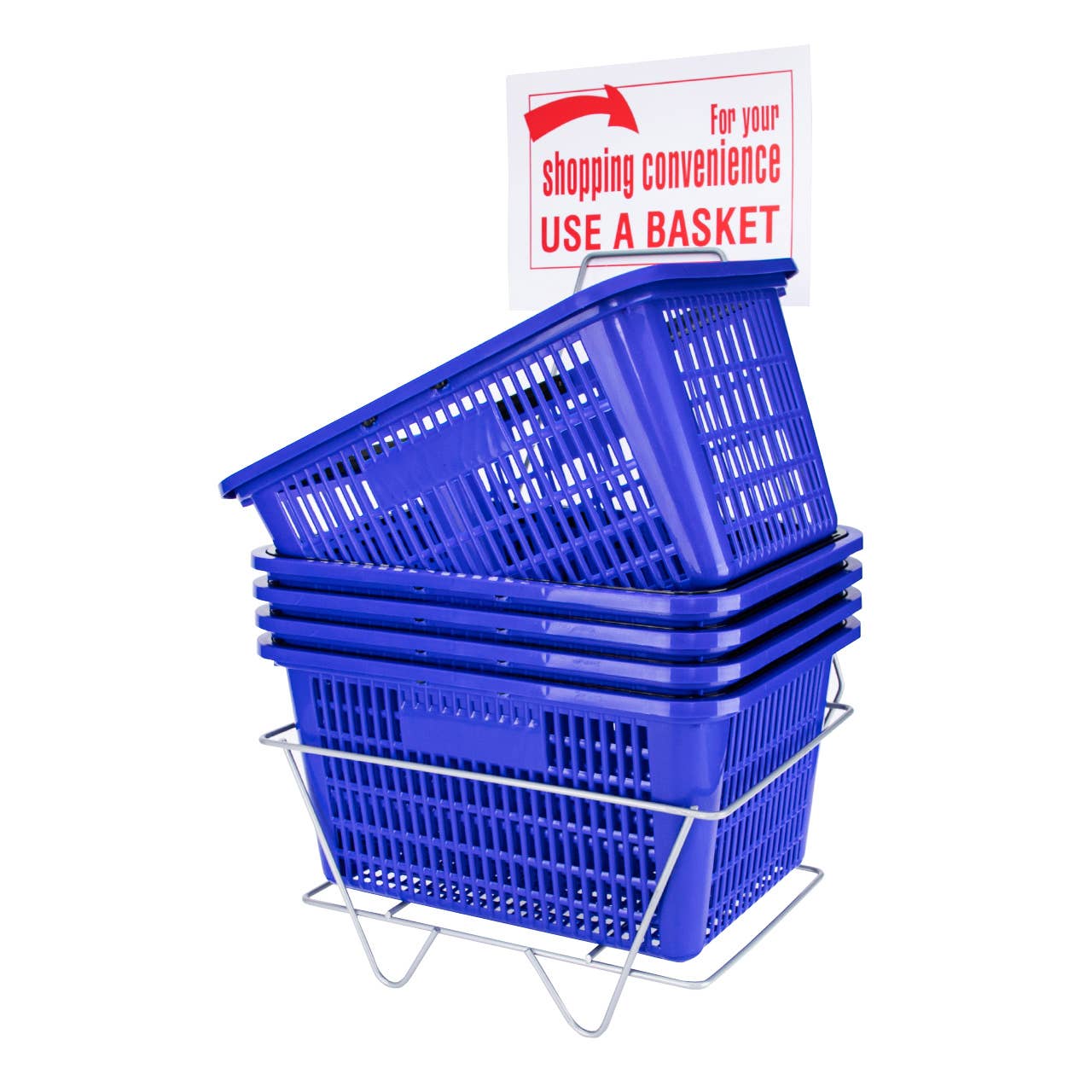 Store Supply Warehouse - Wholesale Shopping Cart - Blue Shopping Baskets - Set of 125