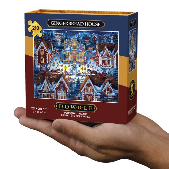 Gingerbread House - Personal Puzzle - 210 Piece for wholesale by Boardwalk Puzzle Company