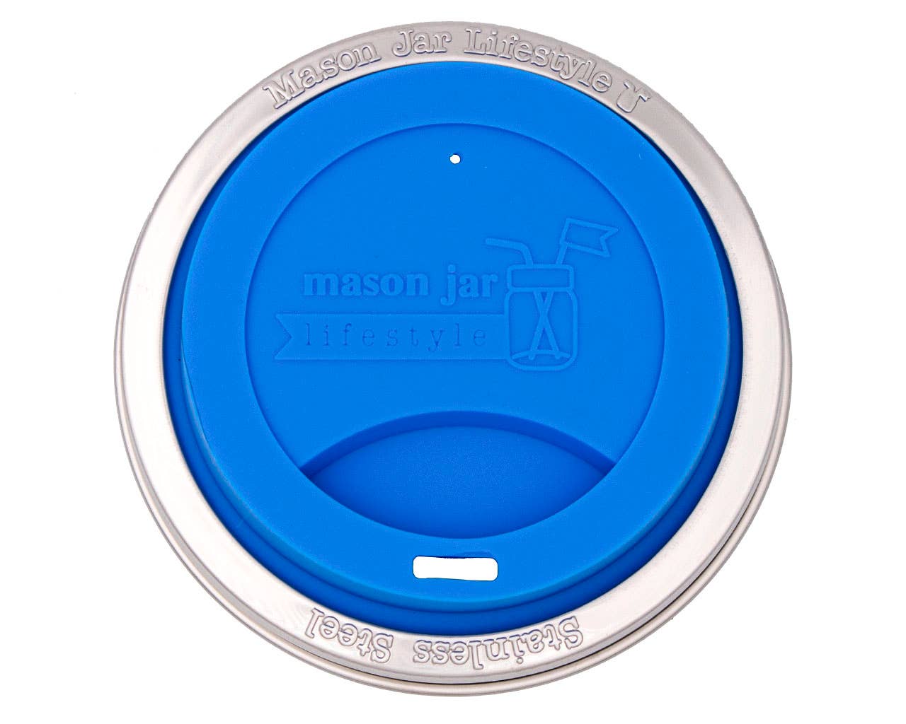 Mason Jar Lifestyle - Vente Couvercle de boisson - Couvercle en silicone avec bande en acier inoxydable pour bocaux38