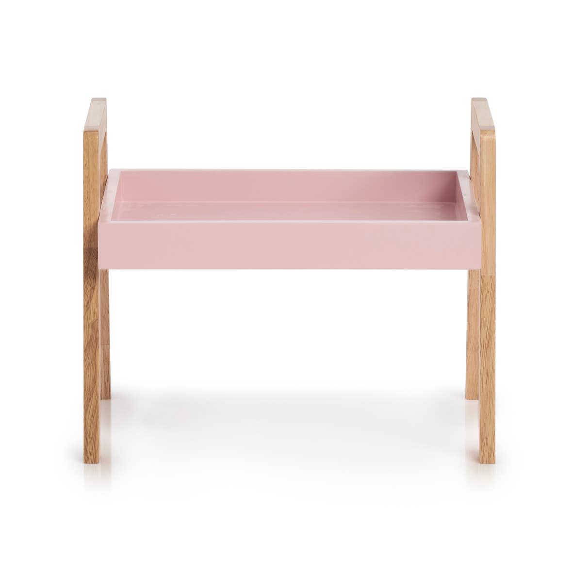 ros  Stacking shelf, wood/MDF, pink for wholesale on Faire1