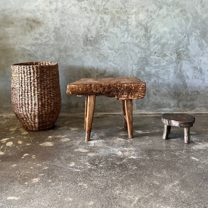 Office Objets - Wholesale Bench - Small organic bench in blonde Asian teak with four legs - Sepuluh29