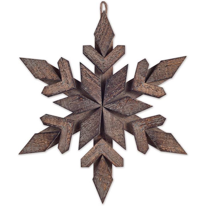 Copo de nieve marrón 35,5 cm para venta al por mayor de Sunset Vista Designs