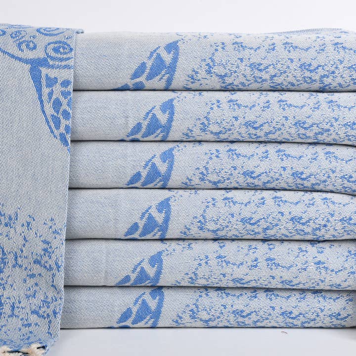 Toalha de Mão, Toalhete Luxuoso Azul Petróleo por atacado de Organic Turkish Towels