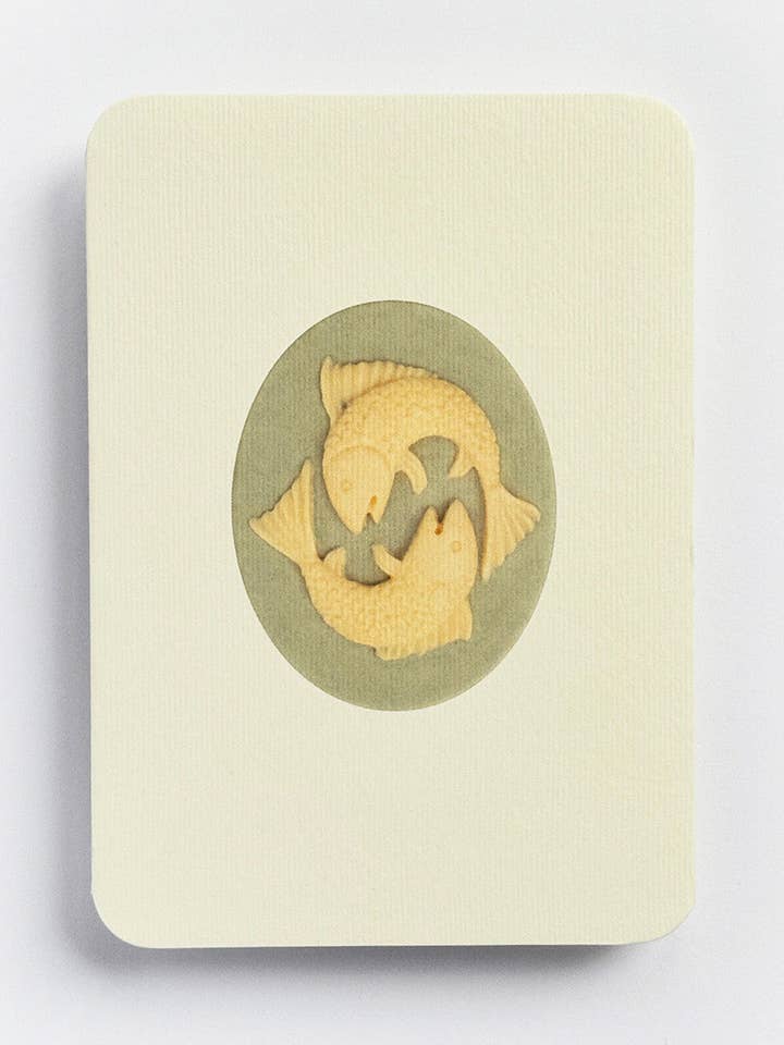 Pisces Signs of the Zodiac Greeting Card | Birthday for wholesale by Canonbury Press