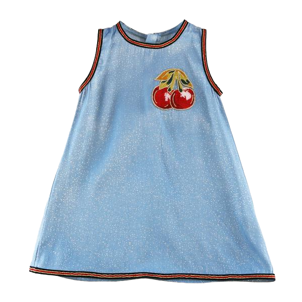 Doe a Dear - Wholesale Dress - Kids - S50 13050 Cherry Embroidery Dress (2 Colors)3