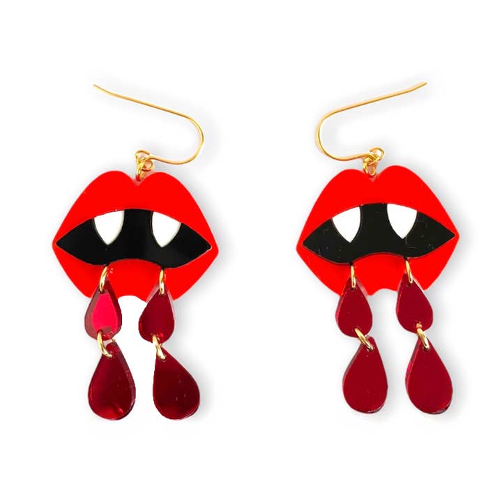 Stof Studios - Wholesale Dangle Earrings - Bloodsucker- Vampire Earrings.0
