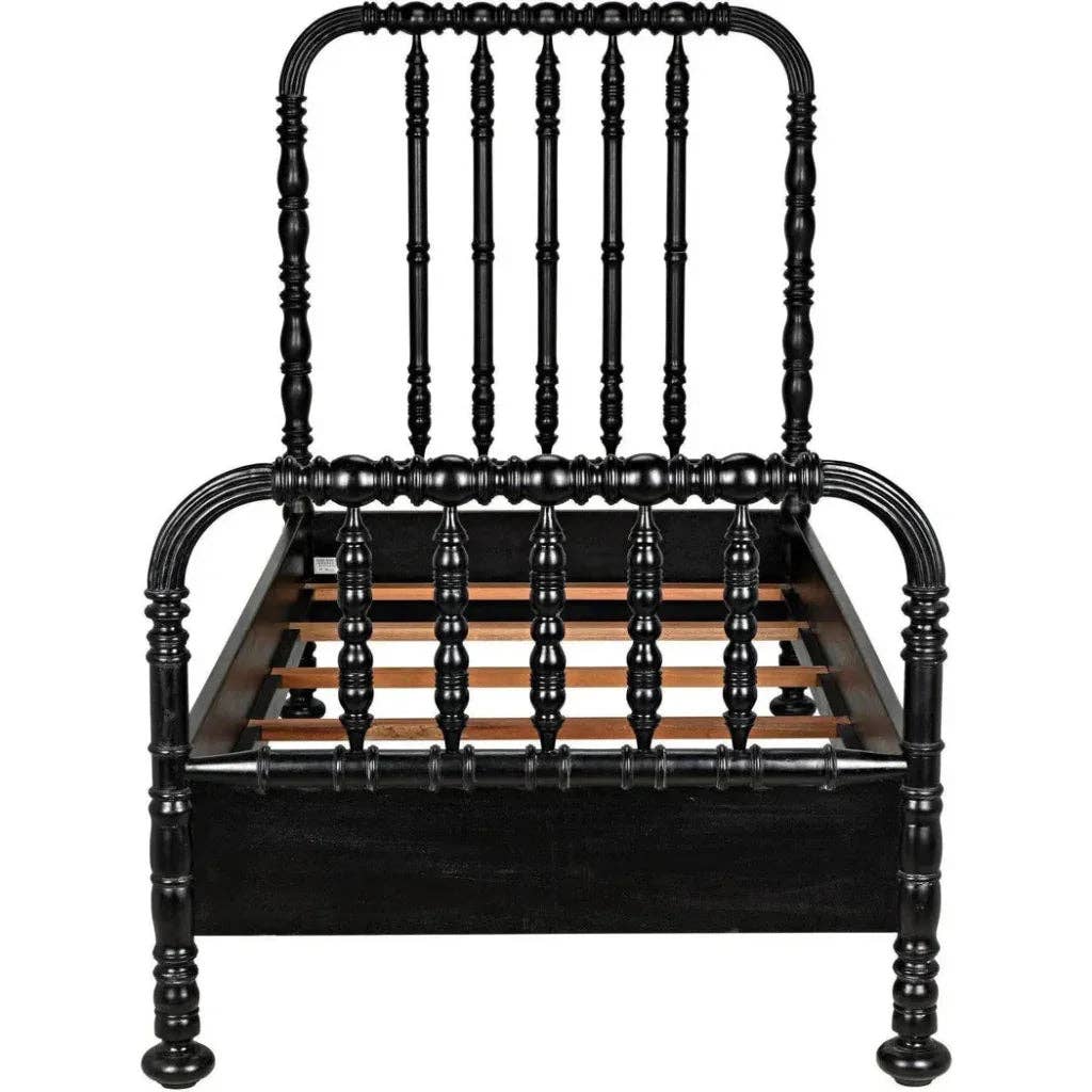 LOOMLAN - Wholesale Bed - Bachelor Black Wooden Bed Frame24