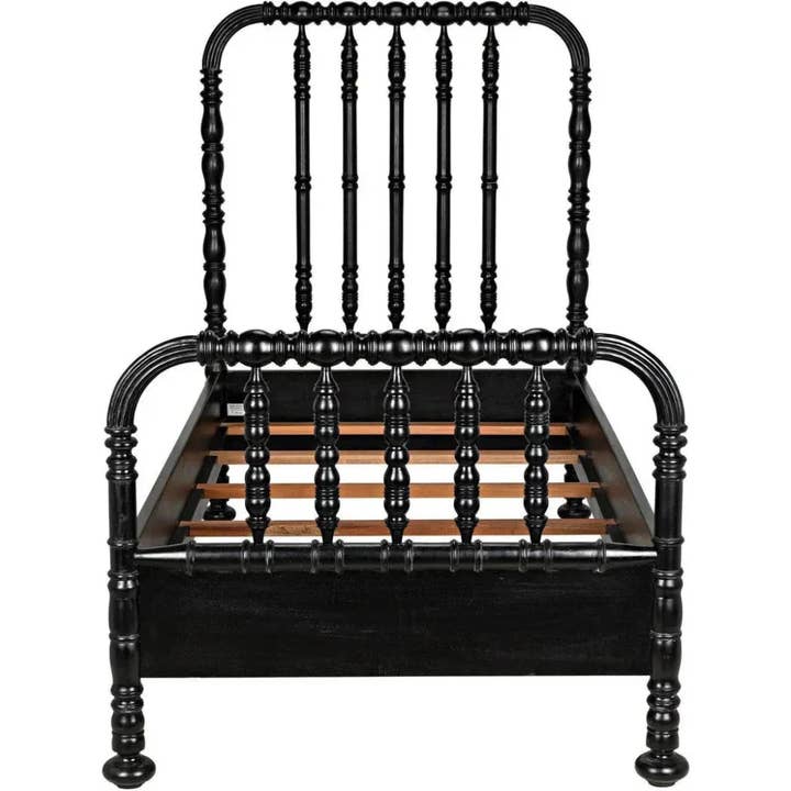 LOOMLAN - Wholesale Bed - Bachelor Black Wooden Bed Frame24