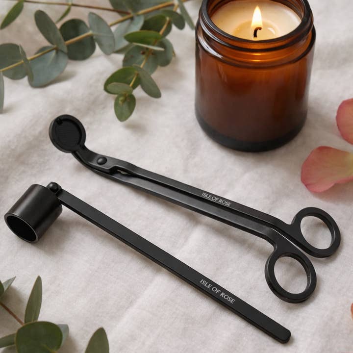Luxury Wick Trimmer & Candle Snuffer for wholesale by Isle of Rose Candle Co.