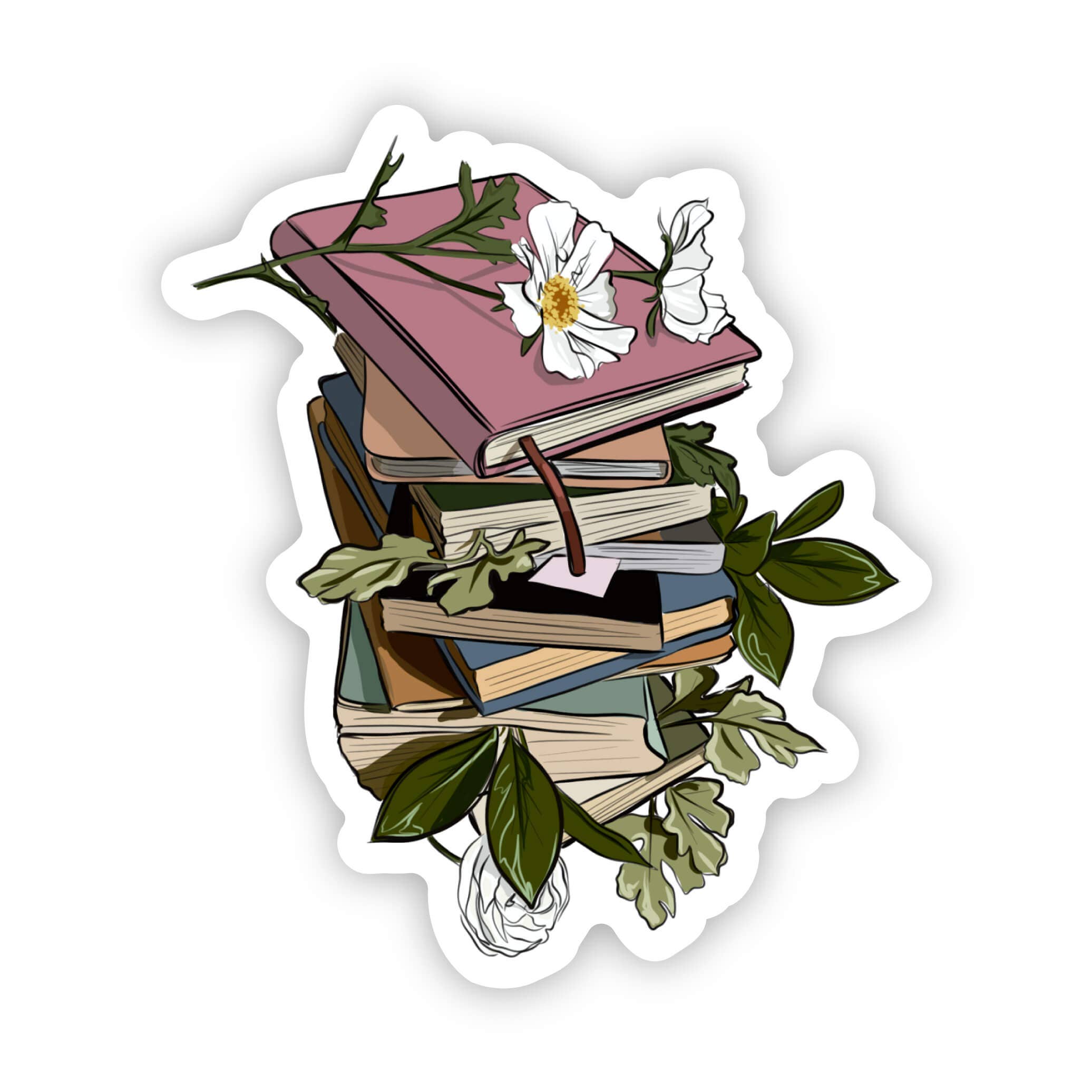 Big Moods - Wholesale Sticker - Flowers Wrapping Books Sticker