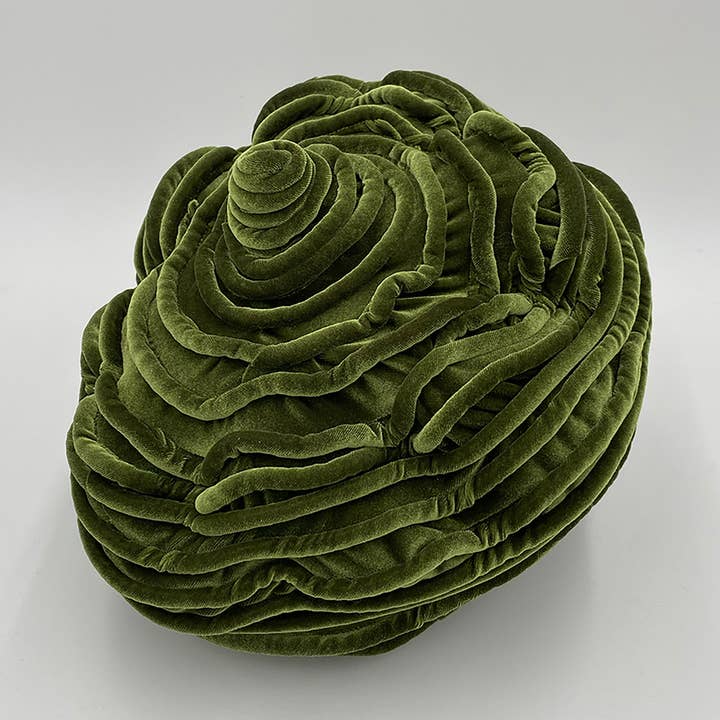 Teardrop Pillow, Olive Green for wholesale by QuirkyDigs