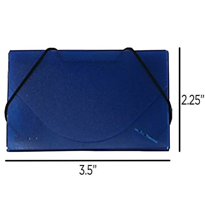 JAM PAPER - Wholesale Business Card Holder - JAM Plastic Card Holder Case, Ice Blue Frosted, 1/Pk3