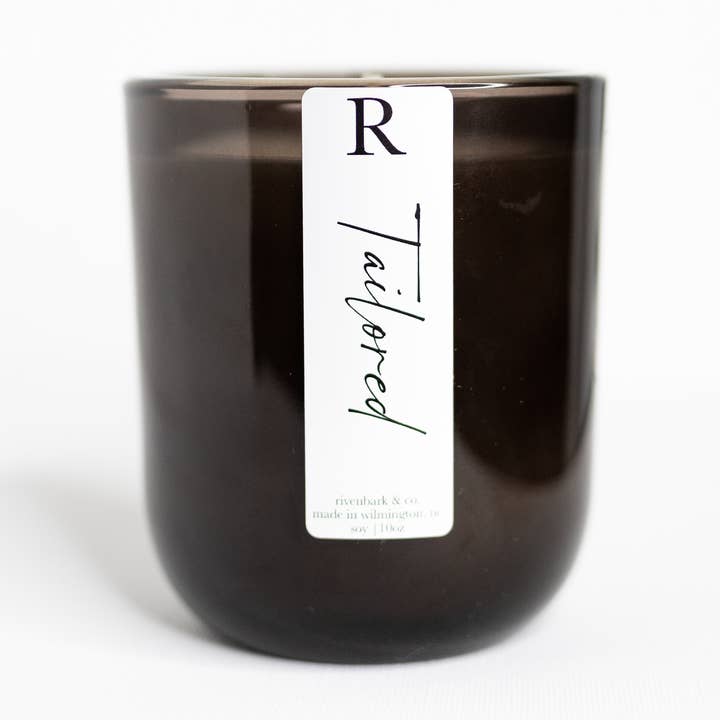 Tailored - 10oz Premium Soy Candle, 60hr Burn Time for wholesale by Rivenbark & Company