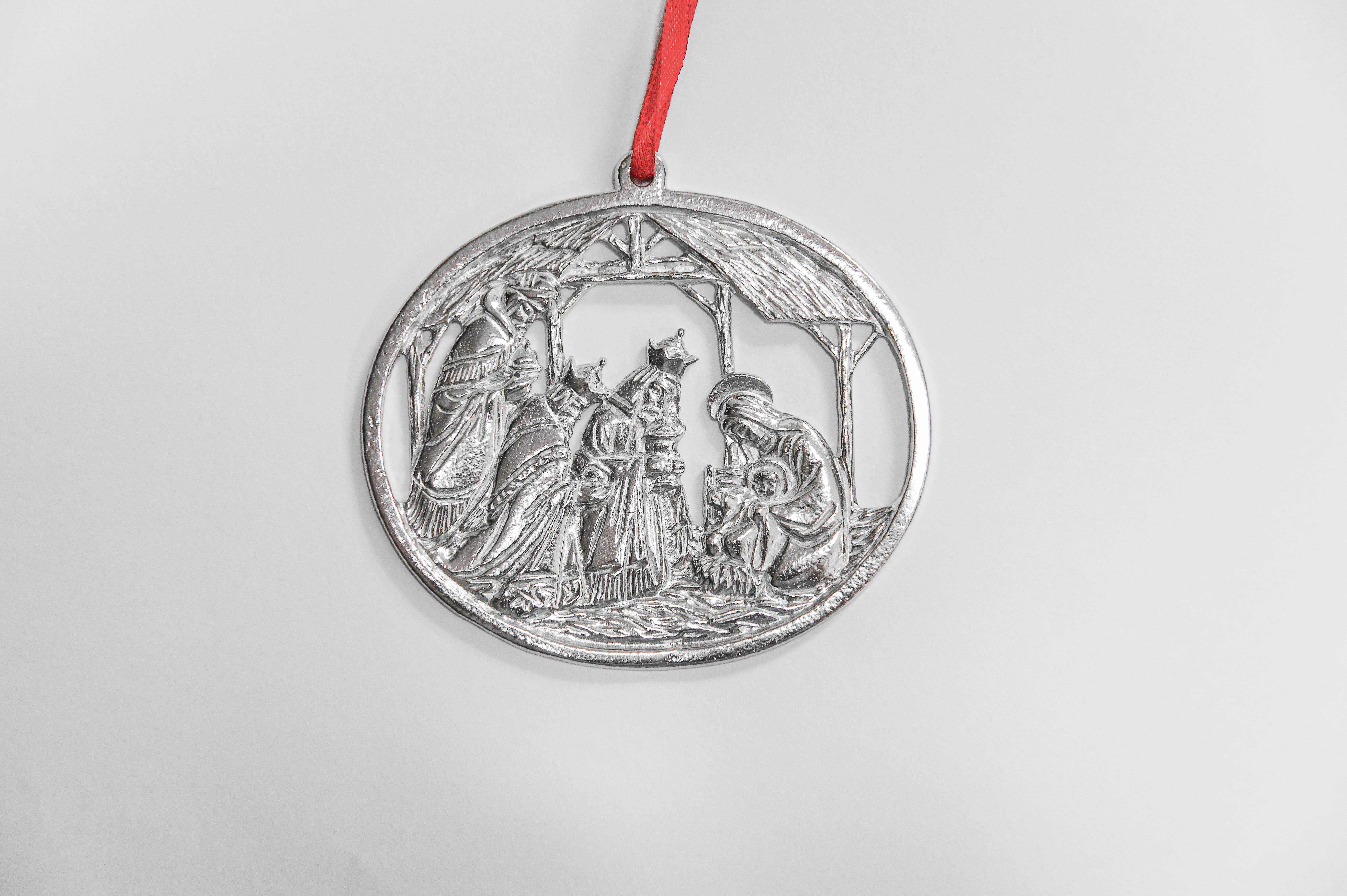 House of Morgan Pewter - Wholesale Ornament Set - Nativity Bible Story Christmas Ornaments - Christian Gifts0