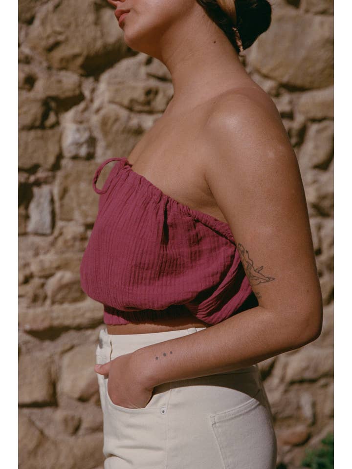 Nénés - Wholesale Blouse - Women's - Clara Top - Plum2