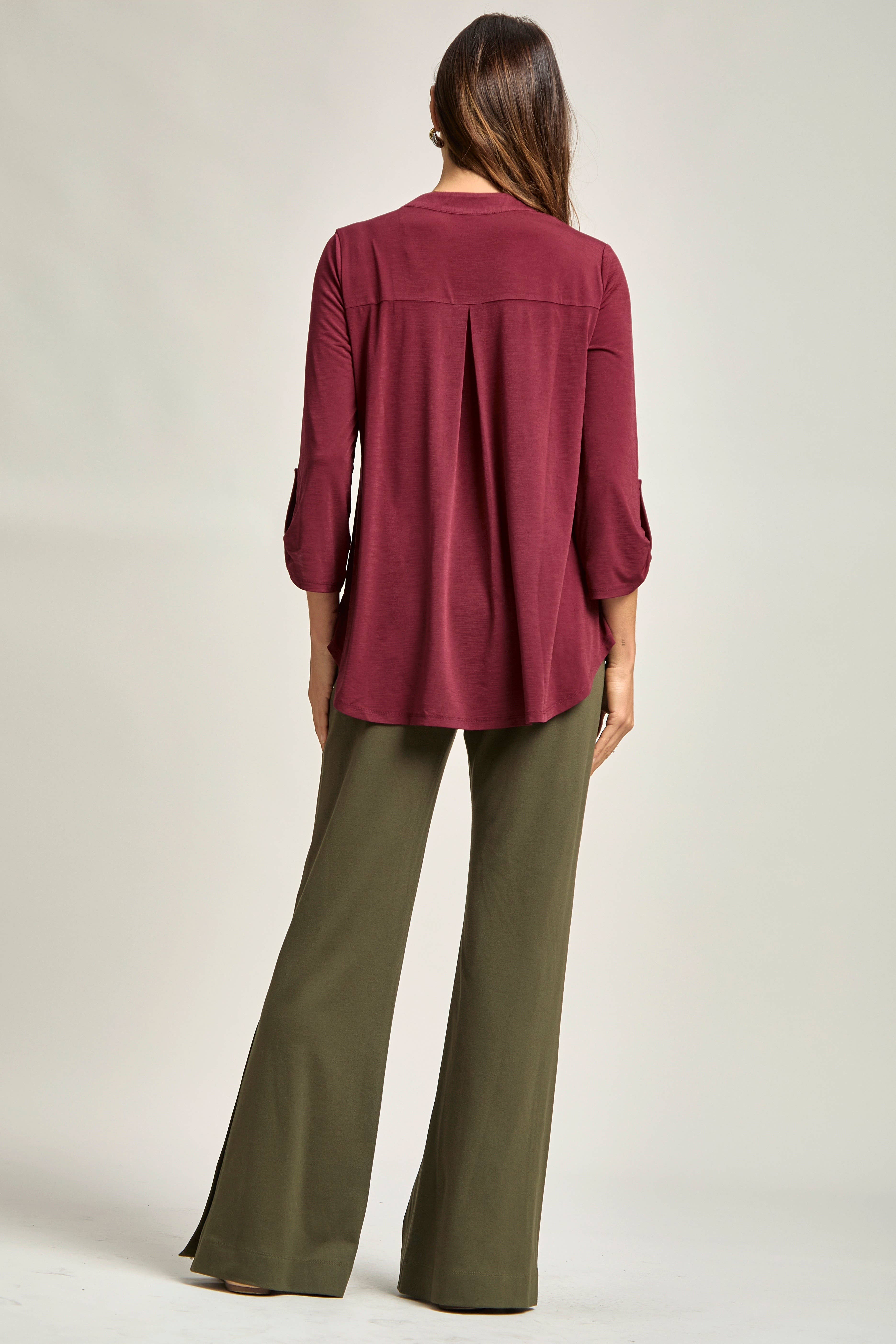 Dear Scarlett - Vente Chemisier – femme - Blouse Lizzy à manches 3/4, pratique pour le voyage11