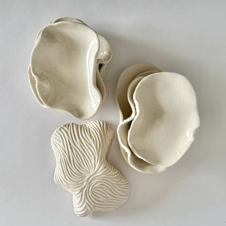 Shell Dish - soft white for wholesale by Parallel Hands