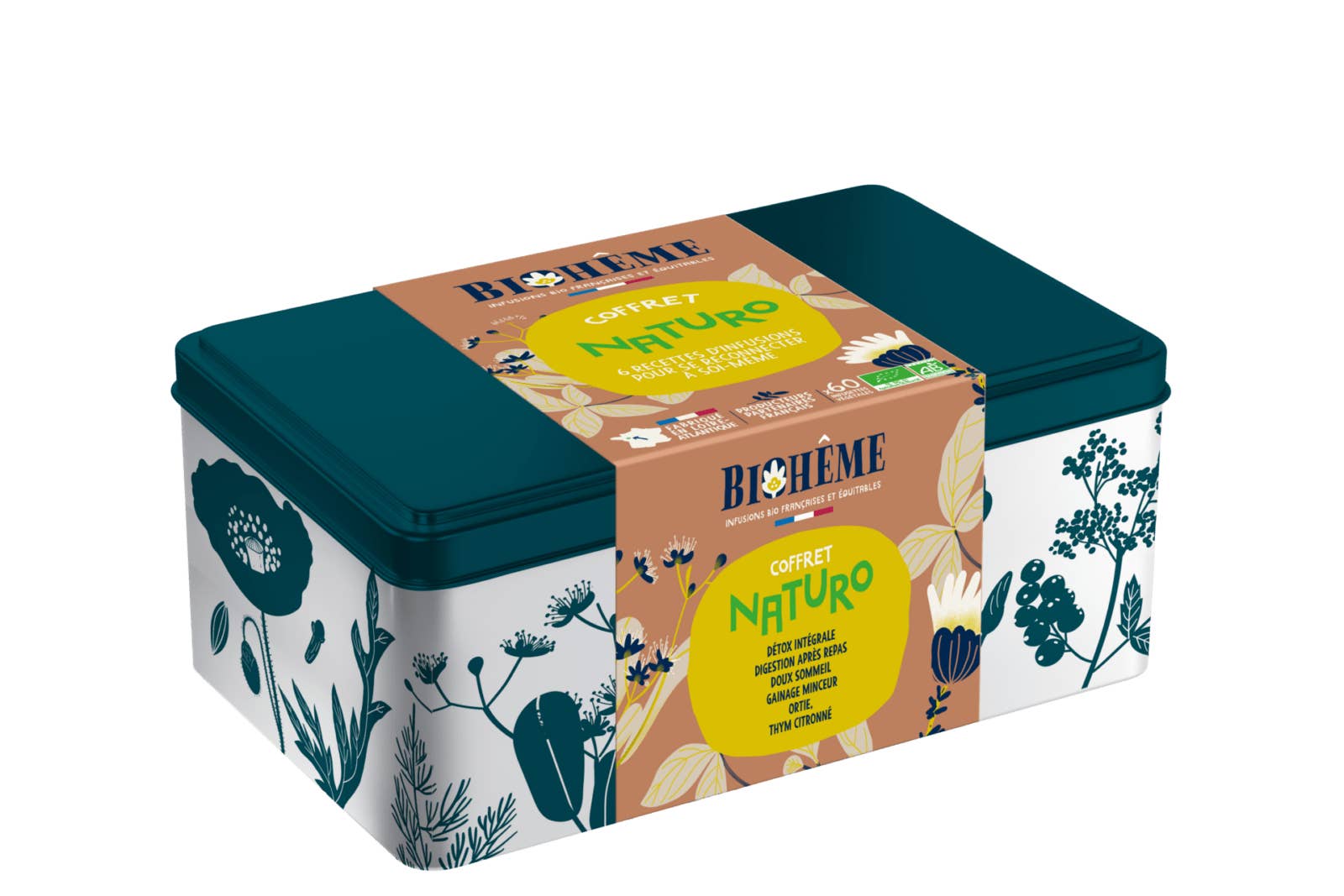 Biohême - Wholesale Gift Box - Naturo Box - x60 Organic Tea Bags