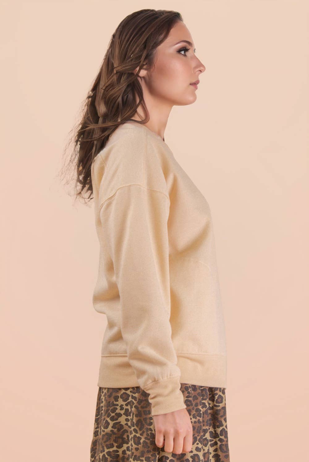 VERY J - Wholesale Knit Top - Women's - NT12385-Oversized Casual Comfy Solid Knit Top3